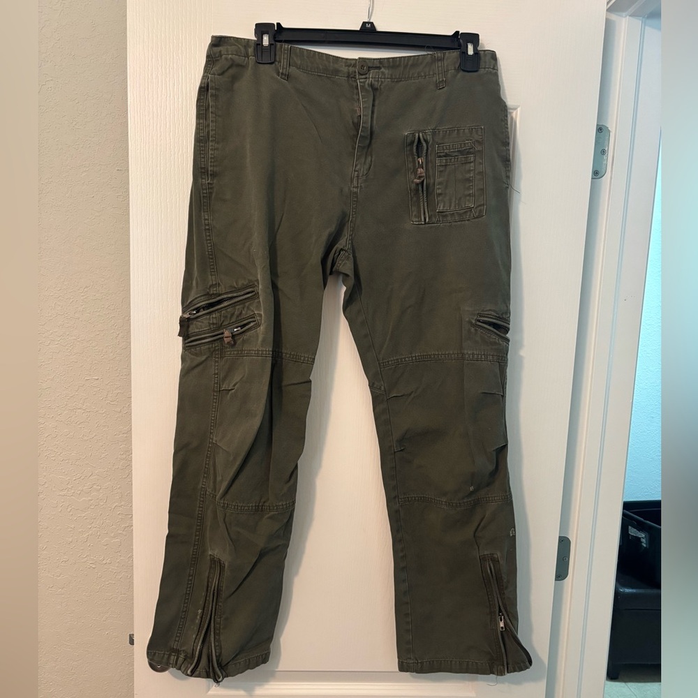 Men's Cargo Utility Pants - Olive Green
